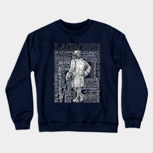 Lacrosse Montage (Male-Border) Crewneck Sweatshirt